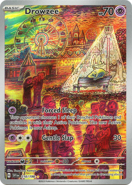 Drowzee - 210/198 - Illustration Rare (Inglés Foil NM)