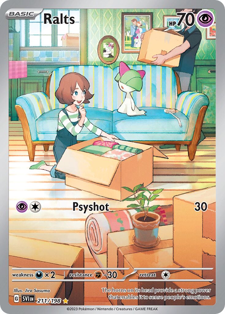 Ralts - 211/198 - Illustration Rare (Inglés Foil NM)