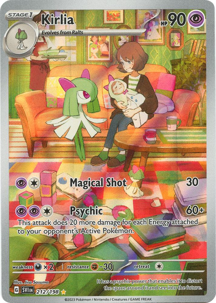 Kirlia - 212/198 - Illustration Rare (Inglés Foil NM)