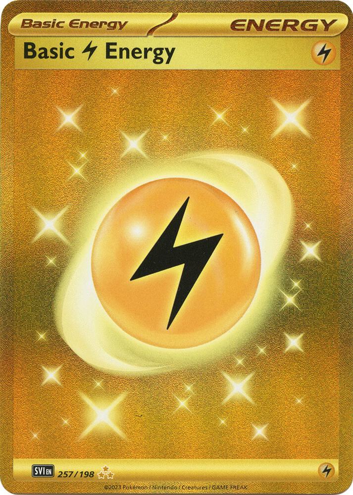 Basic Lightning Energy - 257/198 - Hyper Rare (Inglés Foil NM)
