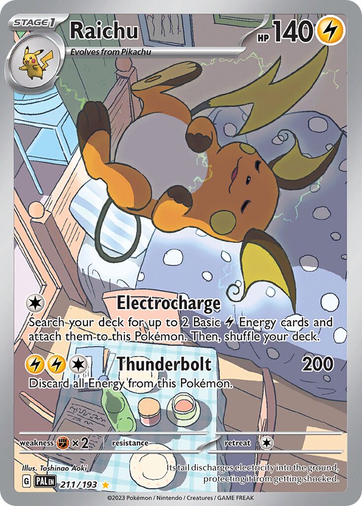 Raichu - 211/193 - Illustration Rare (Español Foil LP)