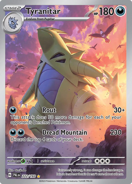 Tyranitar - 222/193 - Illustration Rare (Inglés Foil NM)
