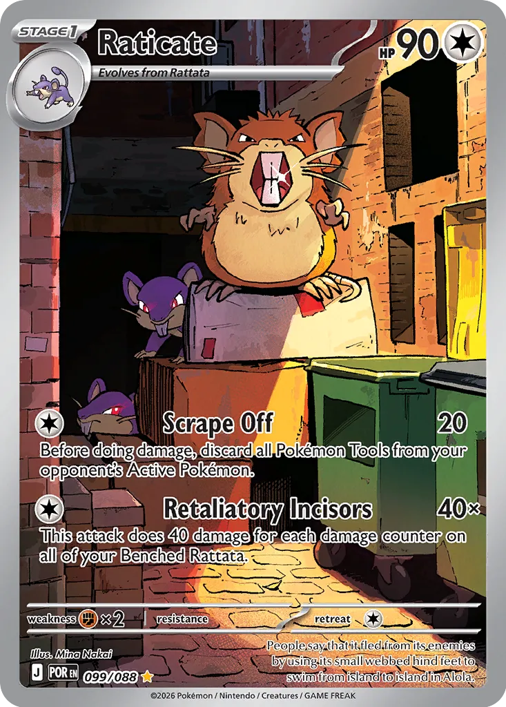 Raticate - 099/088 - Illustration Rare