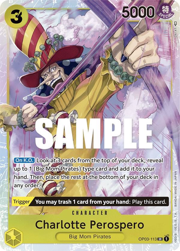 Charlotte Perospero - OP03-113 - Super Rare Foil (Inglés Foil NM)