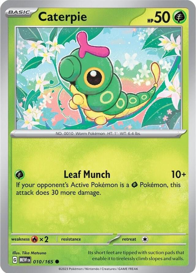 Caterpie - 010/165 - Common (Español NM)