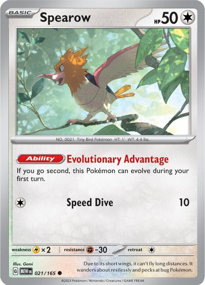 Spearow - 021/165 - Common (Español NM)