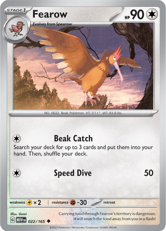 Fearow - 022/165 - Uncommon (Español NM)