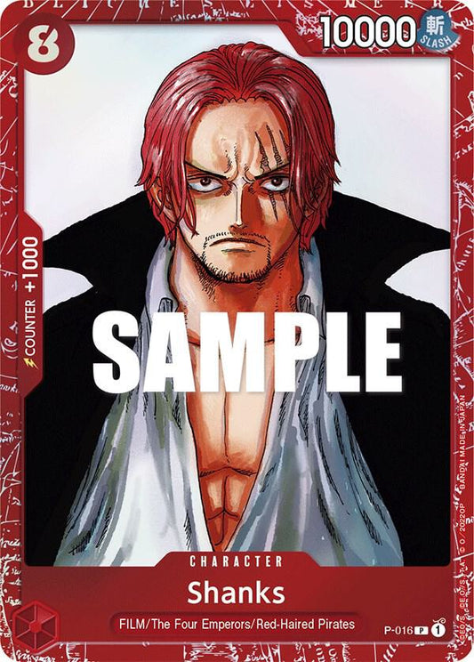 Shanks (Premium Card Collection -ONE PIECE FILM RED Edition-) - P-016 - Promo Foil (Inglés Foil NM)