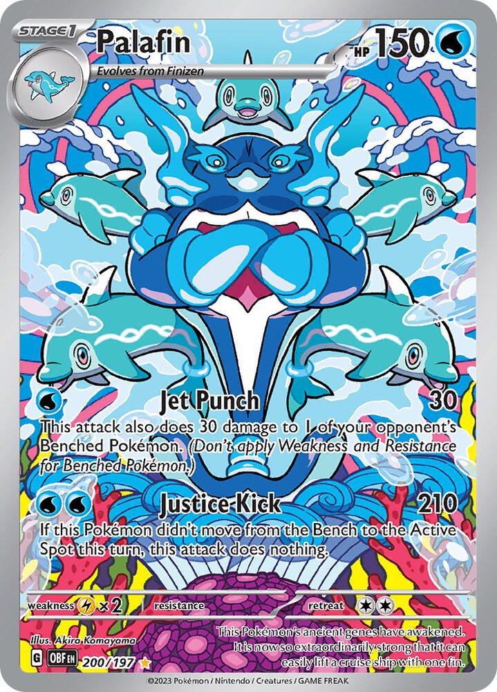 Palafin - 200/197 - Illustration Rare (Español Foil NM)