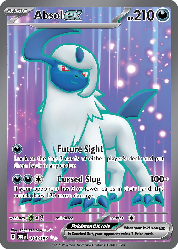 Absol ex - 214/197 - Ultra Rare (Inglés Foil NM)