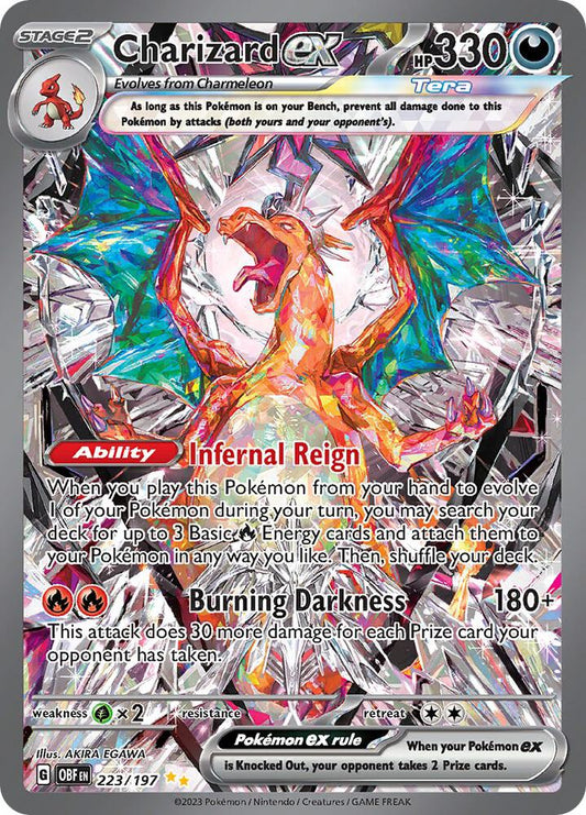Charizard ex - 223/197 - Special Illustration Rare (Inglés Foil LP)