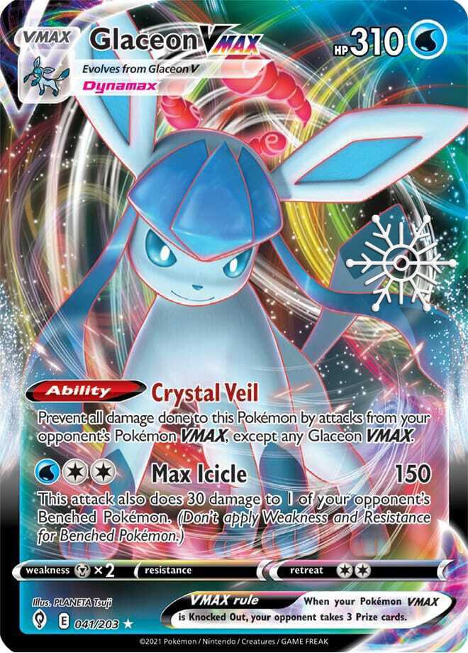 Glaceon VMAX - 041/203 (Holiday Calendar) - 041/203 - Ultra Rare (Inglés Foil NM)