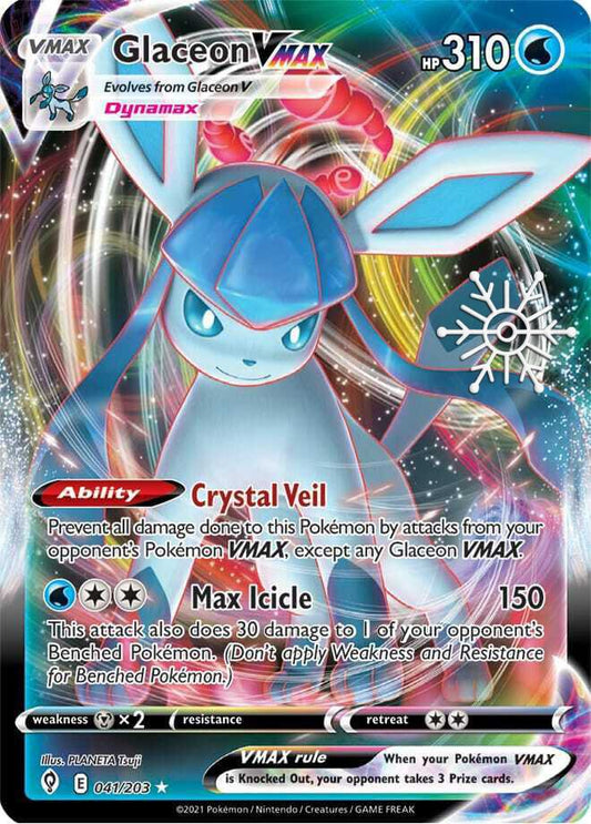 Glaceon VMAX - 041/203 (Holiday Calendar) - 041/203 - Ultra Rare (Inglés Foil NM)