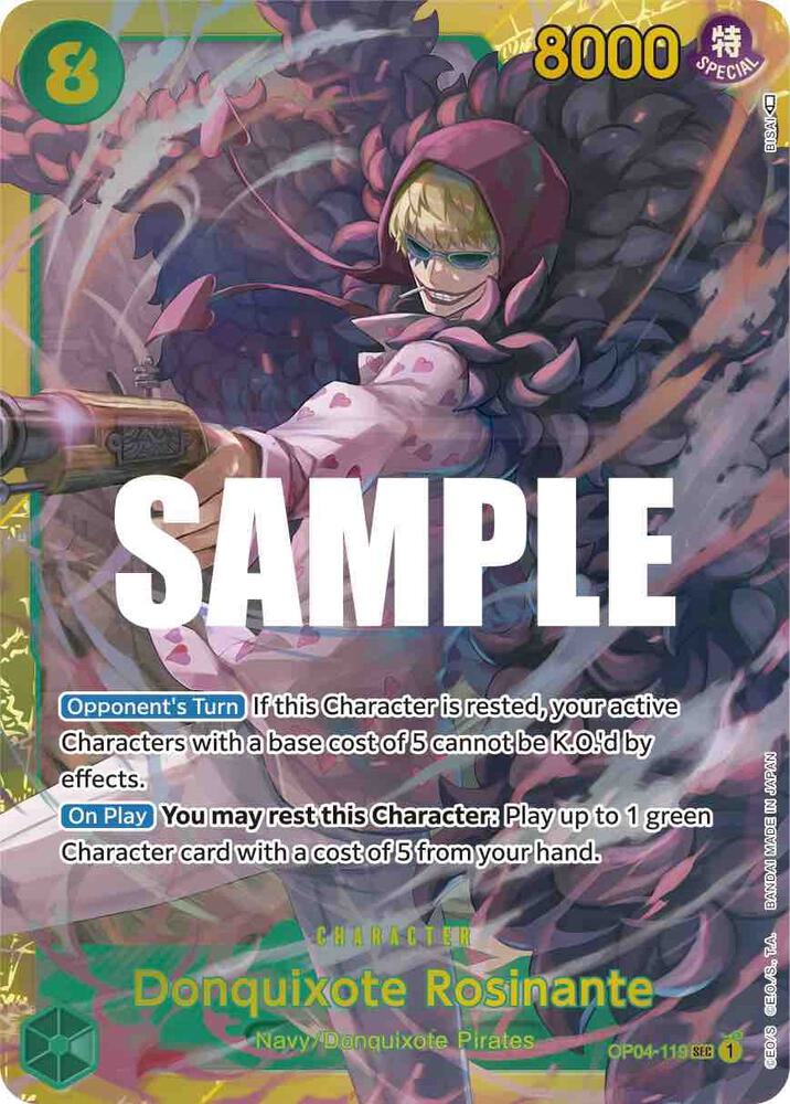 Donquixote Rosinante - OP04-119 - Secret Rare Foil (Inglés Foil NM)