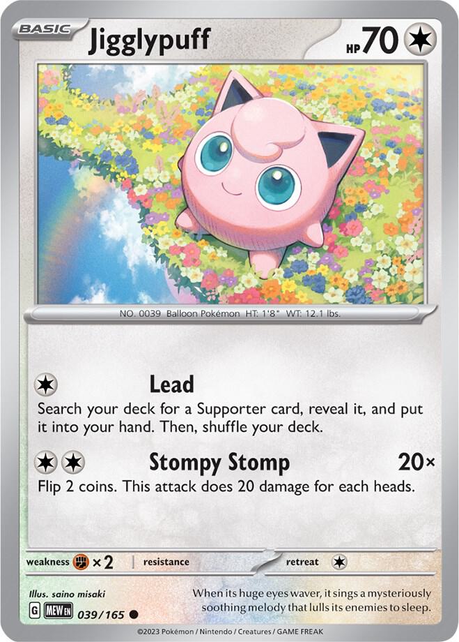 Jigglypuff - 039/165 - Common (Español NM)