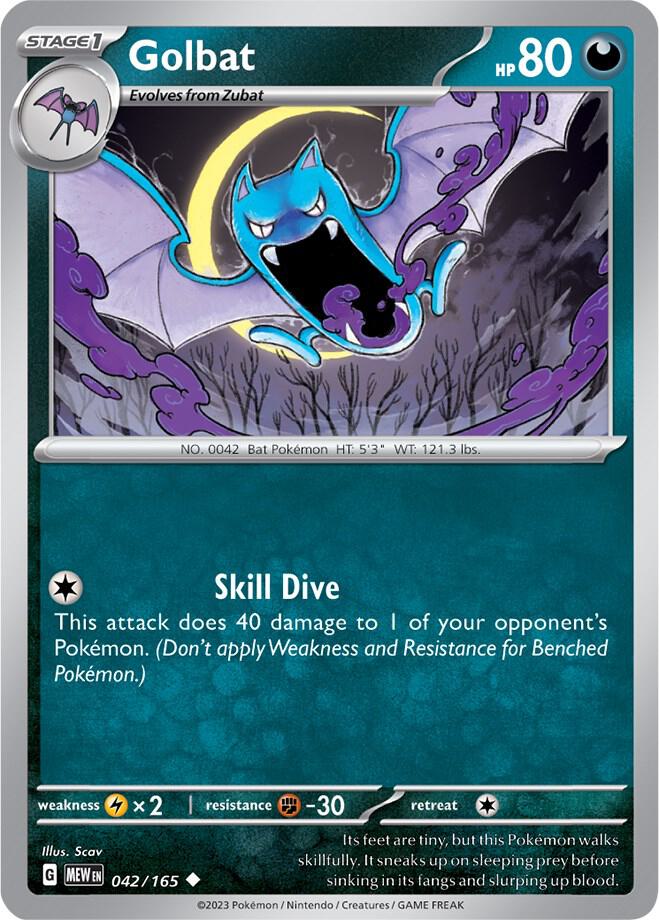Golbat - 042/165 - Uncommon (Español NM)