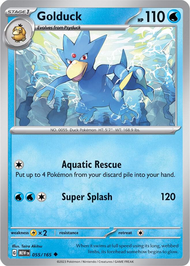 Golduck - 055/165 - Uncommon (Español NM)