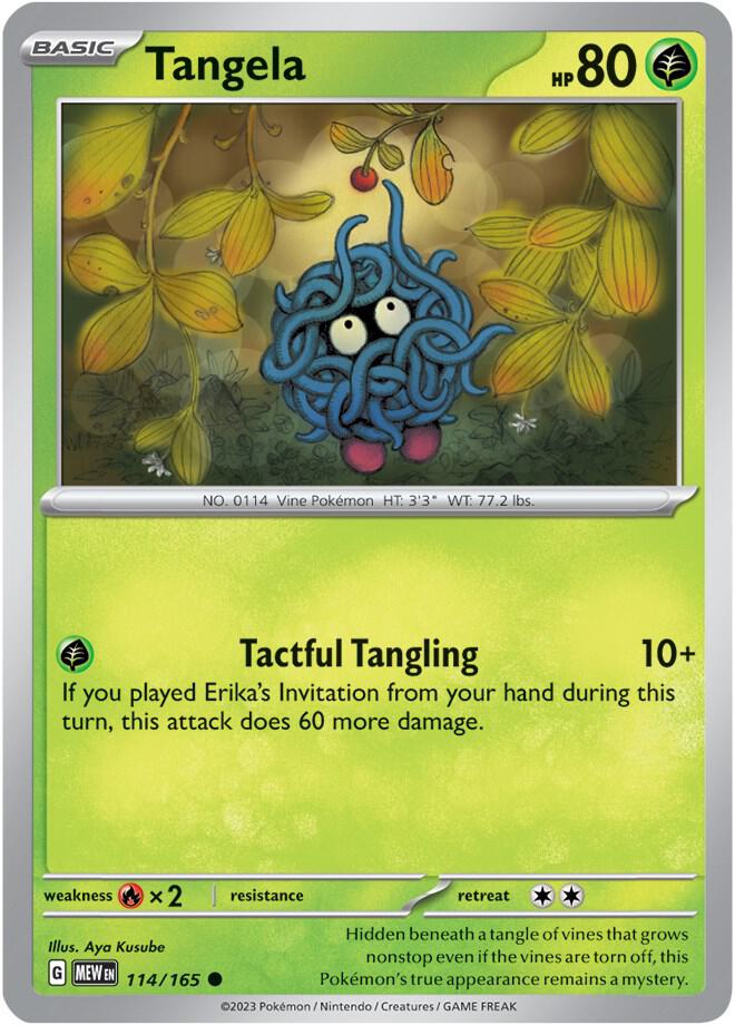 Tangela - 114/165 - Common (Español Reverse Holo NM)