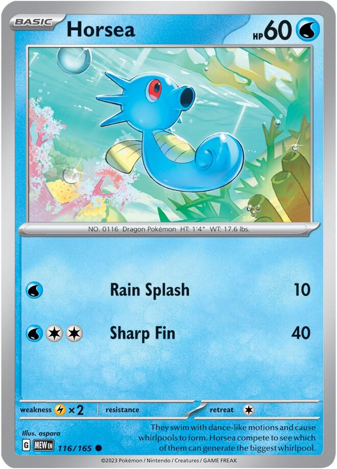 Horsea - 116/165 - Common (Español NM)