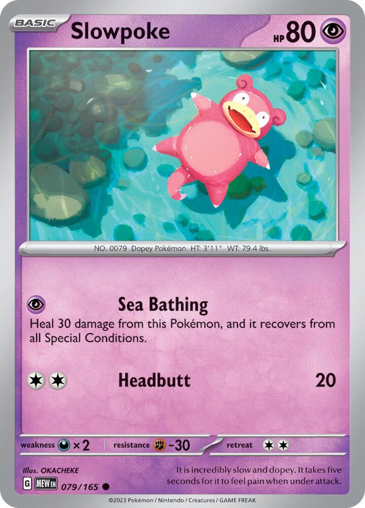 Slowpoke - 079/165 - Common (Español NM)
