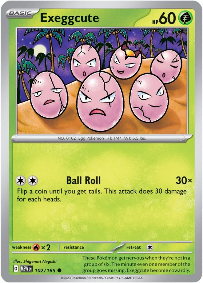 Exeggcute - 102/165 - Common (Español NM)