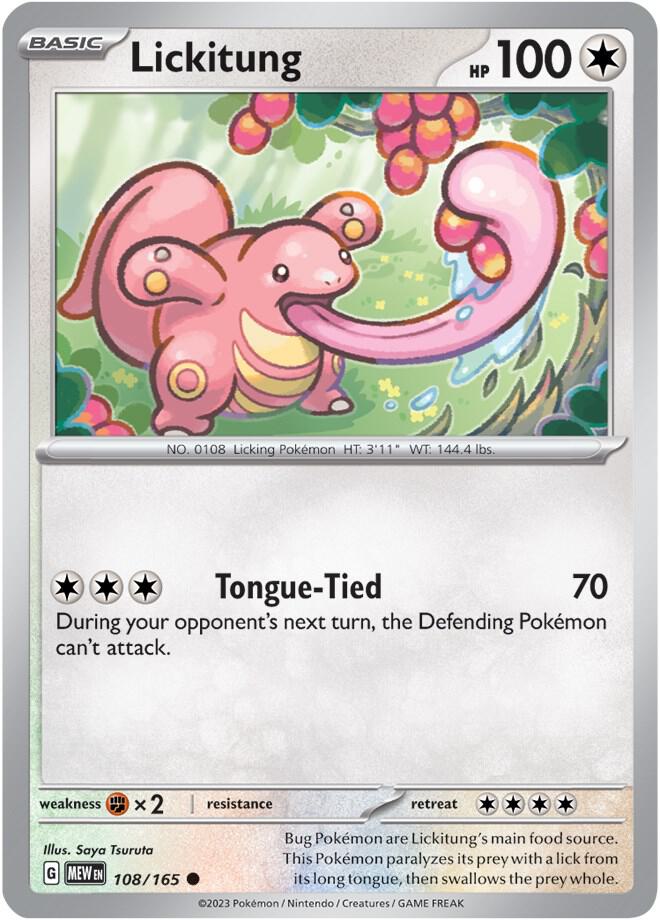 Lickitung - 108/165 - Common (Español NM)