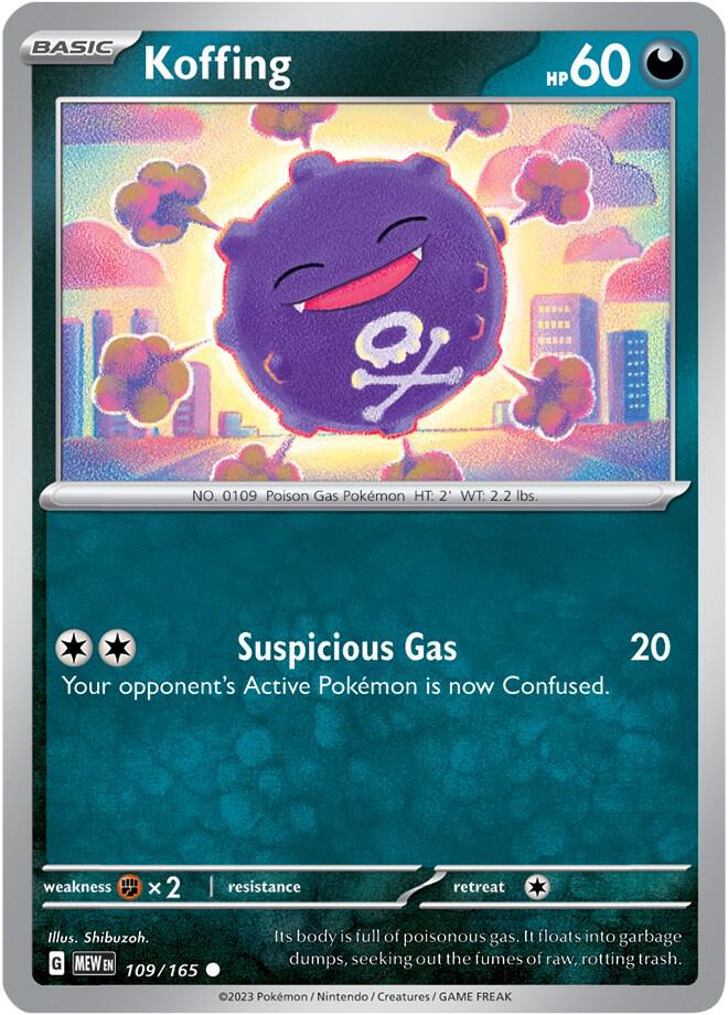 Koffing - 109/165 - Common (Español NM)