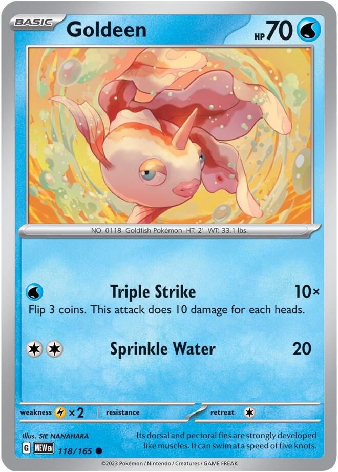Goldeen - 118/165 - Common (Español NM)