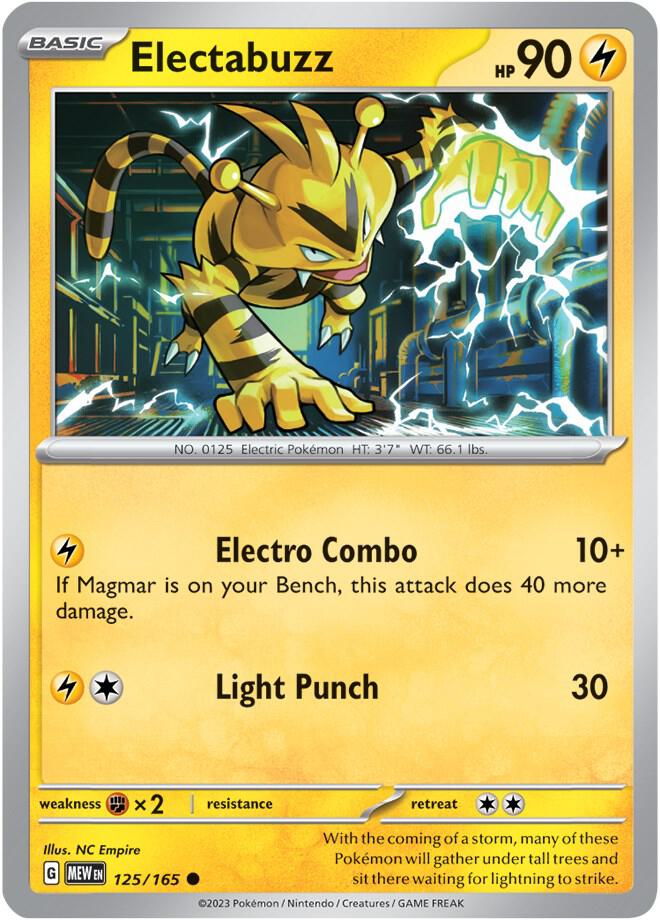 Electabuzz - 125/165 - Common (Español NM)