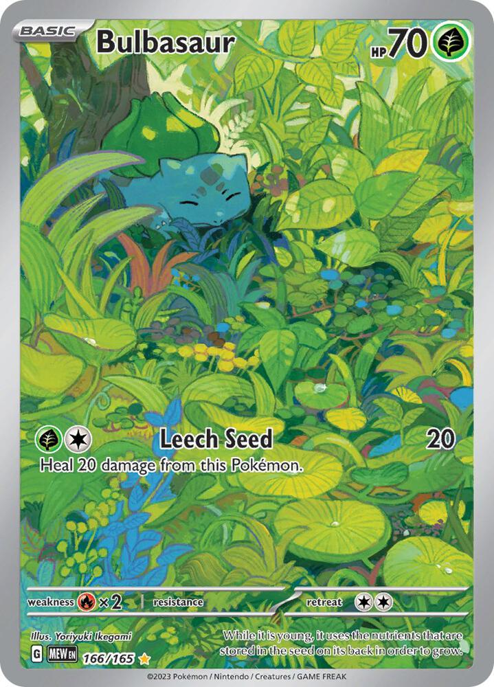 Bulbasaur - 166/165 - Illustration Rare (Inglés Foil NM)