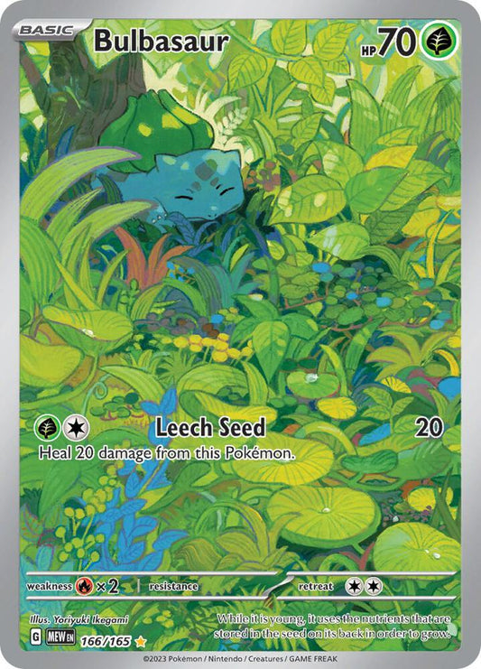 Bulbasaur - 166/165 - Illustration Rare (Inglés Foil NM)