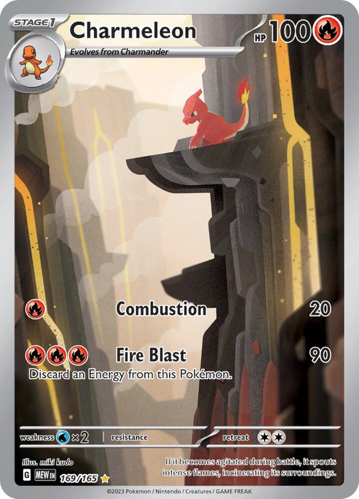 Charmeleon - 169/165 - Illustration Rare (Inglés Foil NM)