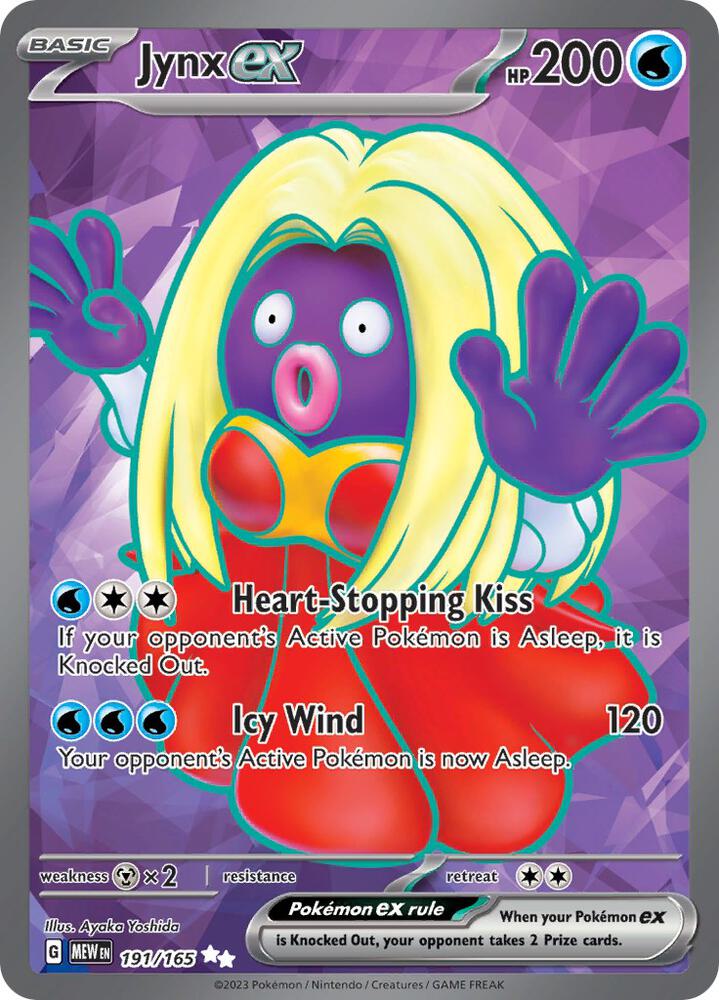 Jynx ex - 191/165 - Ultra Rare (Inglés Foil NM)
