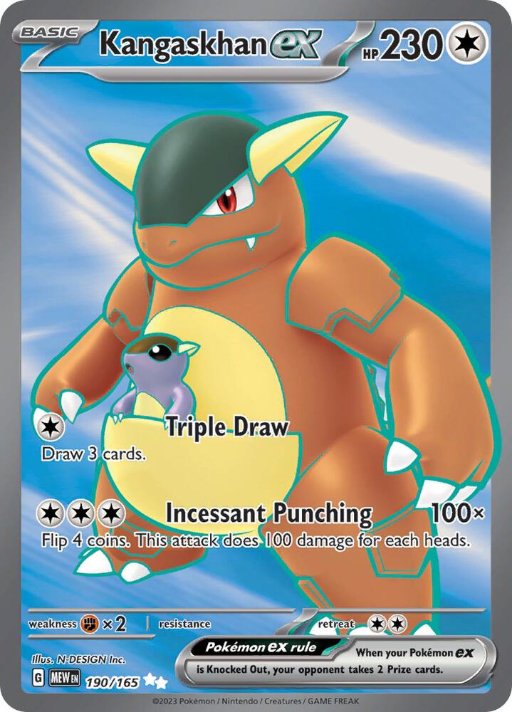 Kangaskhan ex - 190/165 - Ultra Rare (Inglés Foil NM)