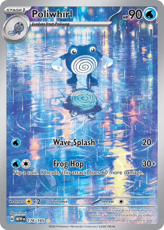 Poliwhirl - 176/165 - Illustration Rare (Inglés Foil NM)