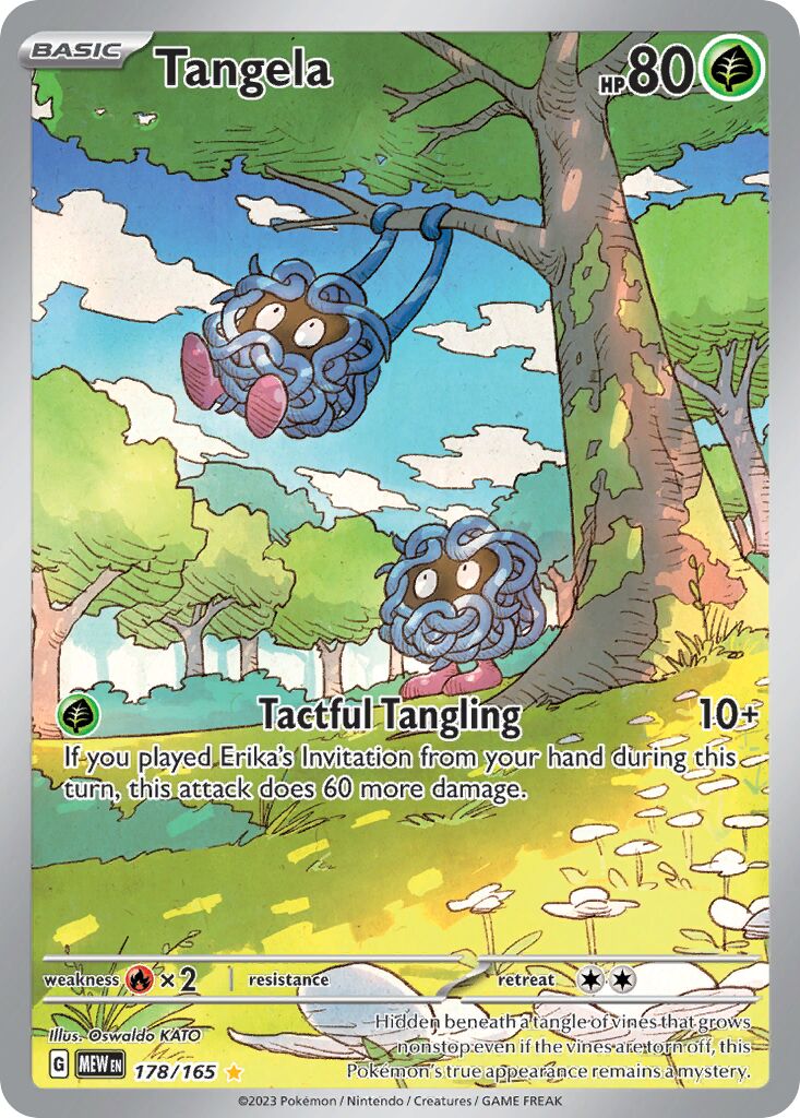 Tangela - 178/165 - Illustration Rare (Inglés Foil LP)