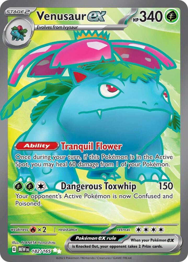 Venusaur ex - 182/165 - Ultra Rare (Inglés Foil NM)