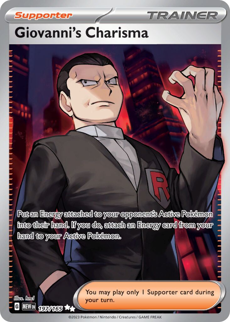 Giovanni's Charisma - 197/165 - Ultra Rare (Inglés Foil NM)