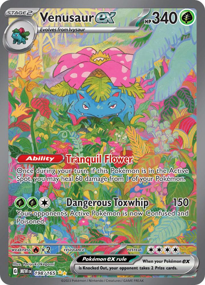 Venusaur ex - 198/165 - Special Illustration Rare (Inglés Foil NM)
