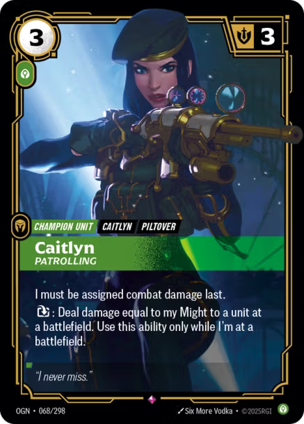 CAITLYN, PATROLLING - OGN-068/298