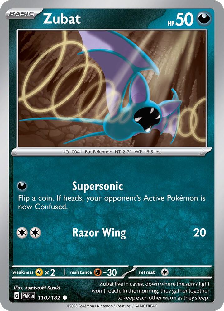 Zubat - 110/182 - Common (Inglés Reverse Holo NM)