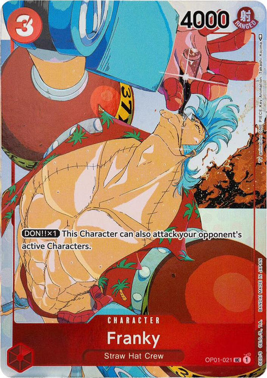 Franky (Gift Collection 2023) - OP01-021 - Uncommon Foil (Inglés Foil LP)