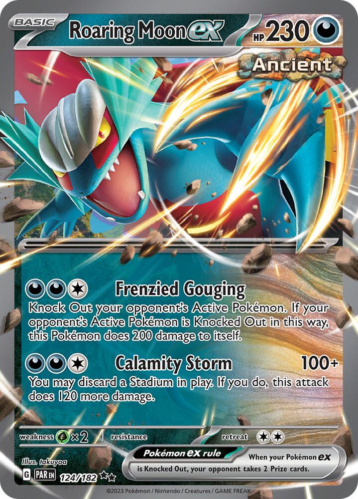 Roaring Moon ex - 124/182 - Double Rare (Inglés Foil NM)