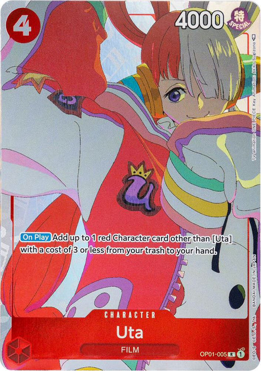 Uta (Gift Collection 2023) - OP01-005 - Rare Foil (Inglés Foil NM)