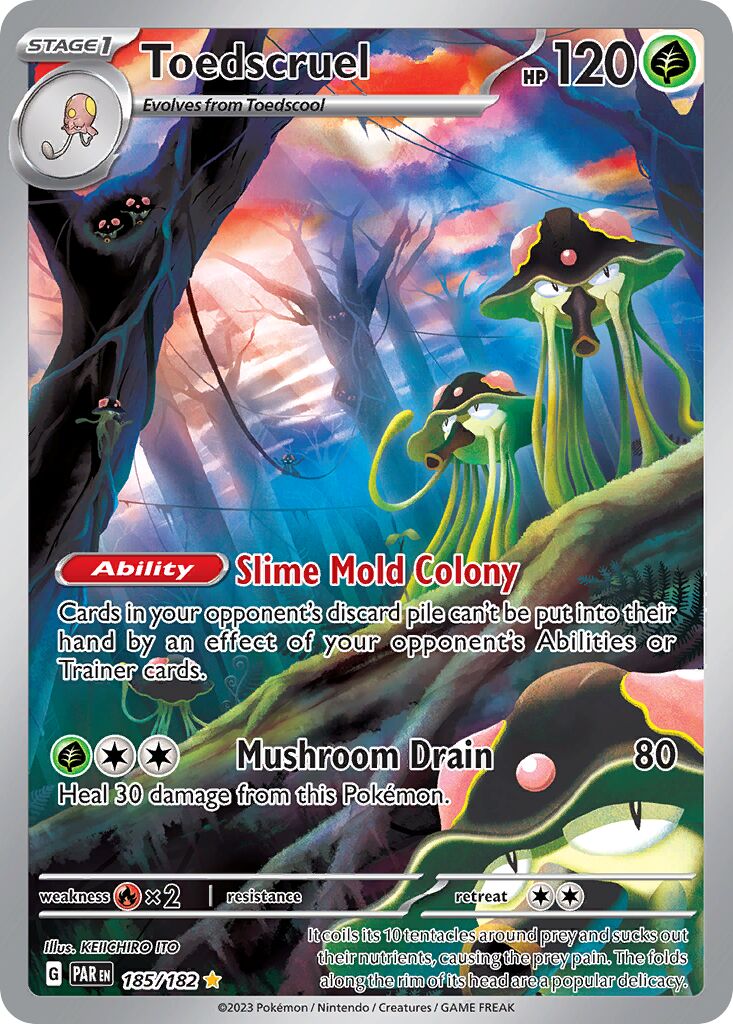 Toedscruel - 185/182 - Illustration Rare (Inglés Foil NM)