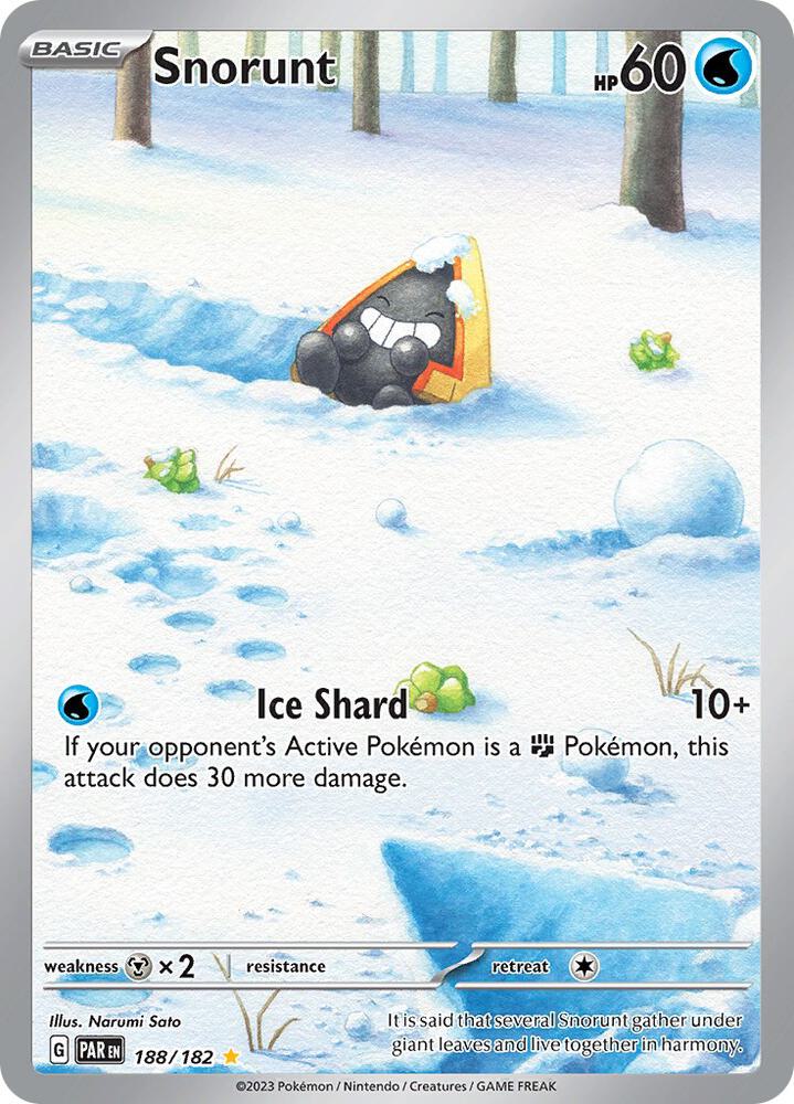 Snorunt - 188/182 - Illustration Rare (Inglés Foil NM)