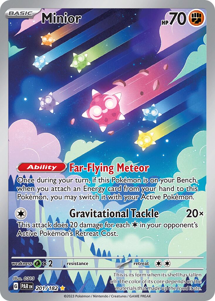 Minior - 201/182 - Illustration Rare (Inglés Foil NM)