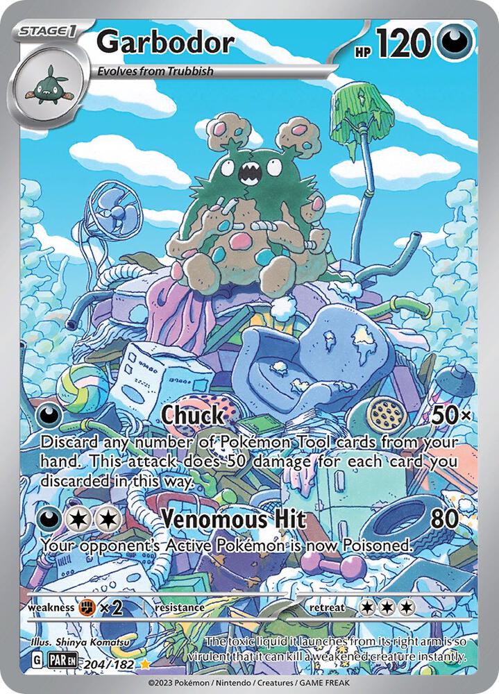 Garbodor - 204/182 - Illustration Rare (Inglés Foil NM)