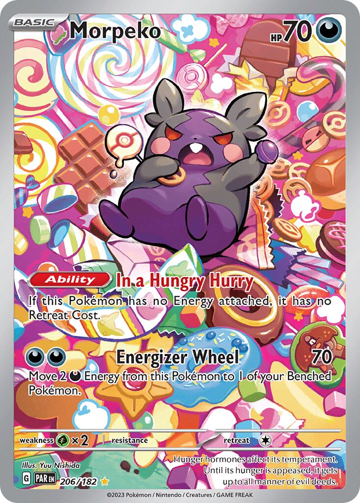 Morpeko - 206/182 - Illustration Rare (Inglés Foil NM)