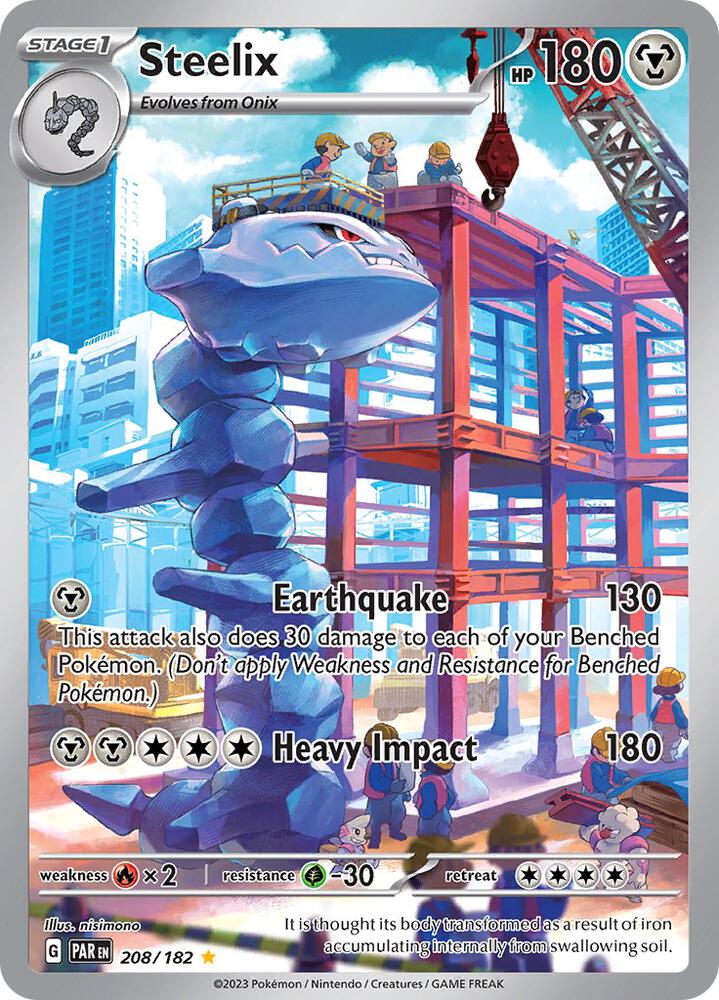 Steelix - 208/182 - Illustration Rare (Inglés Foil LP)
